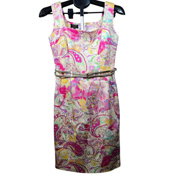 Escada Dress Womens Small Sheath Paisley Dress Neiman Marcus Luxury Designer 36 - Picture 5 of 14